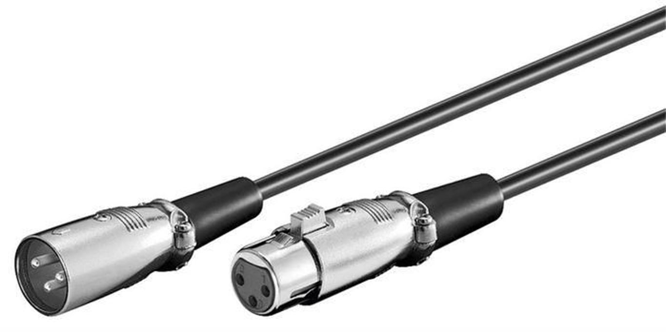 Microconnect XLRMF1 kabel KVM Czarny 1 m