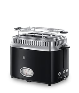 Russell Hobbs 21681-56 Toaster für 6–2 Tassen, 1300 W, schwarz