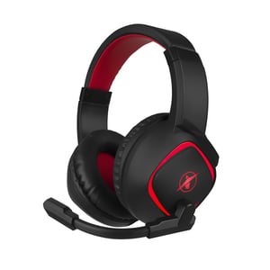 Niceboy ORYX X300 Zestaw słuchawkowy Przewodowa Opaska na głowę Gaming Czarny, Czerwony