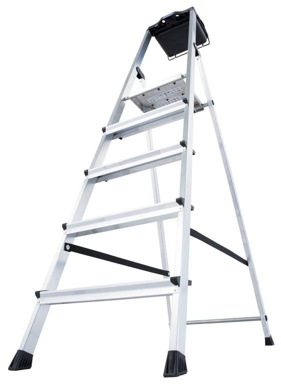 Krause 126535 drabina Drabina częściowa nasadowa Aluminium, Czarny