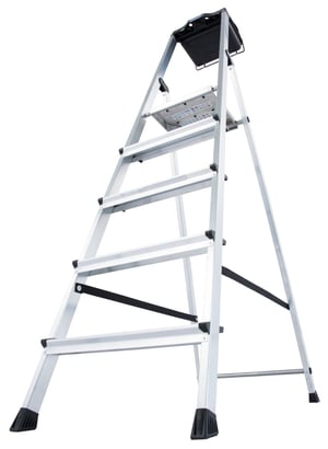 Krause 126535 drabina Drabina częściowa nasadowa Aluminium, Czarny