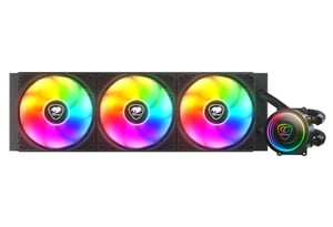 COUGAR CGR-PSDELRGB-B-360 All-in-One-Flüssigkeitskühler für CPU, 12 cm, schwarz