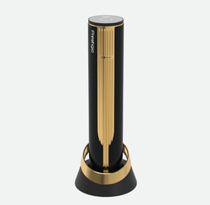 Prestigio PWO104GD Korkenzieher Elektrischer Weinöffner Schwarz, Gold