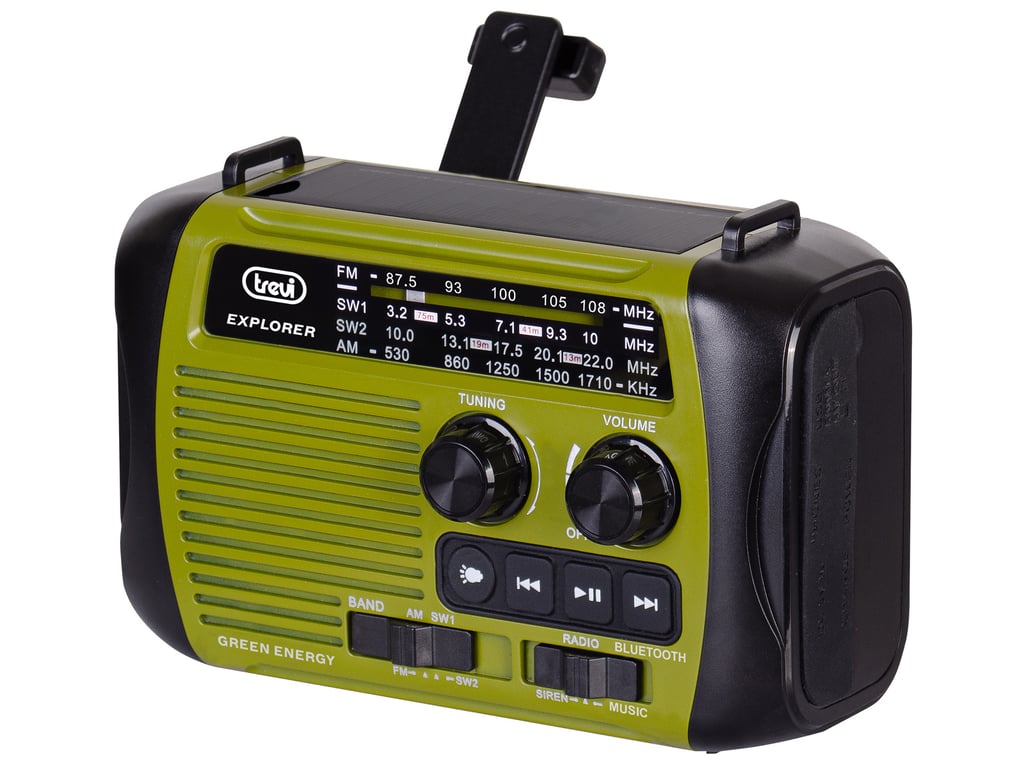 Trevi RA 7F30 BT Przenośny Analogowy Czarny, Zielony