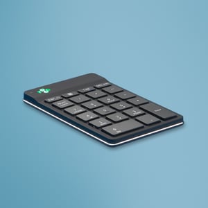 R-Go Tools Klawiatura numeryczna R-Go Numpad Break, ergonomiczna klawiatura numeryczna z oprogramowaniem pauzy, Bluetooth, czarna