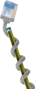Goobay 74308 Network Cable, White, 2 m, Cat6a U/FTP (STP)