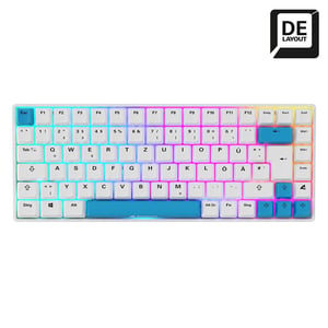 Sharkoon SKILLER SGK50 S3 PBT gaming-tangentbord USB QWERTZ tyska vitt