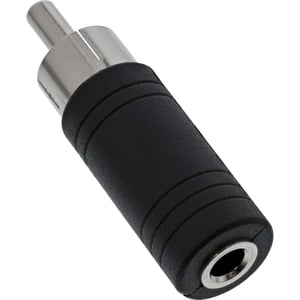 InLine 99325 przejściówka do kabli 3.5mm jack female RCA Czarny