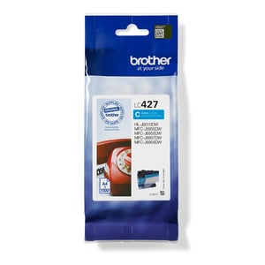 Brother LC427C ink cartridge, 1 pc. Genuine. Standard yield. Cyan