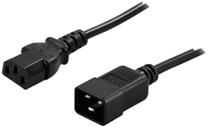 PowerWalker 91010041 Power Cable, Black 1,8 m C13 panel C20 panel