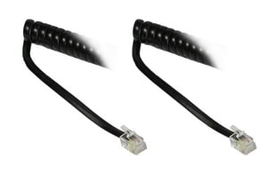 Alcasa THS-02 kabel telefoniczny 2 m Czarny
