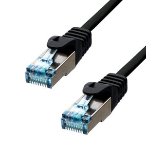 ProXtend 6ASFTP-02B Netzwerkkabel, schwarz, 2 m, Cat6a S/FTP (S-STP)
