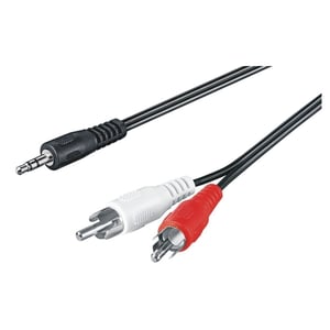M-Cab 3.5mm - 2x RCA M/M 10m kabel audio 2 x RCA Czarny