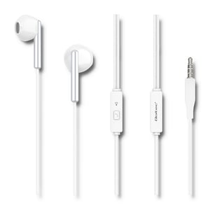 Qoltec 50834 Headphones/Headset, Wired, In-Ear, White