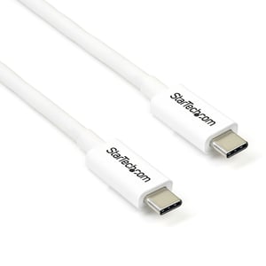 StarTech TBLT3MM2MW Thunderbolt-kabel 2 m 20 Gbit/s Vit