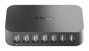D-Link DUB-H7 USB 2.0 Typ B 480 Mbit/s Svart