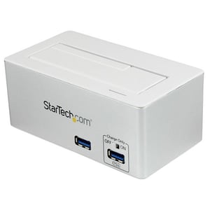 StarTech SDOCKU33HW stacja dokująca do dysków twardych Srebrny, Biały