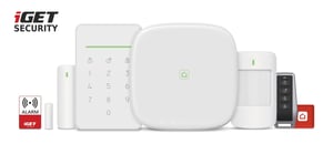 iGET M5-4G Premium Wi-Fi-larmsystem, vitt