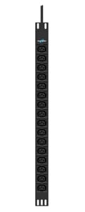 PowerWalker 10133023 PDU Power Distribution Unit, 16 x Network Outlets, 0U, Black
