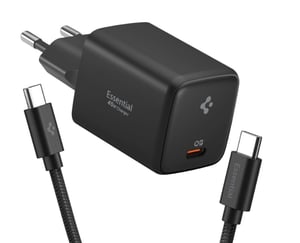 Spigen EE451EU Uniwersalne Czarny Prąd przemienny Szybkie ładowanie Wewnętrzna