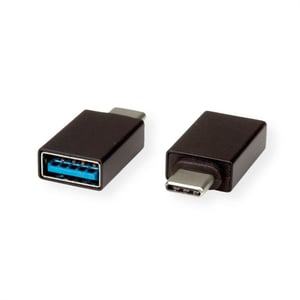 ROLINE 12.03.2997 USB-C to USB-A Adapter, Black