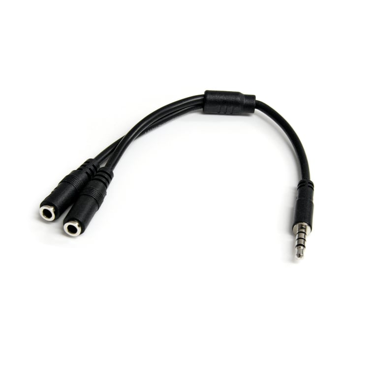 StarTech.com MUYHSMFF rozgałęźnik audio Czarny