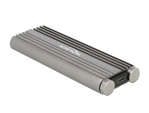 DeLOCK Obudowa zewnętrzna do M.2 NVMe PCIe SSD z SuperSpeed USB 20 Gbps (USB 3.2 Gen 2x2) USB Type-C żeńskim - Beznarzędziowa