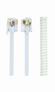 Gembird TC4P4CS-2M-W Phone Cable, White