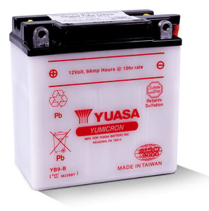 Yuasa YB9-B Bleibatterie (VRLA) 9 Ah 12 V für Motorräder
