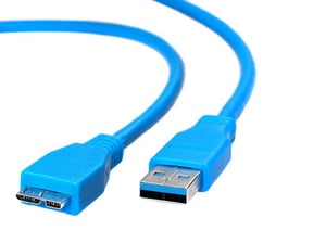 Maclean MCTV-736 USB 3.2 Gen 1 (3.1 Gen 1) Cable, 1 m, USB A to USB B, Blue