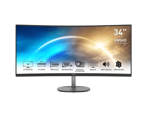 MSI PRO MP341CQDE monitor komputerowy 86,4 cm (34") 3440 x 1440 px UltraWide Quad HD Czarny