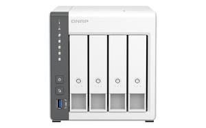 QNAP TS-433 NAS Tower ARM Cortex-A55 4 GB 0 TB QNAP QTS Biały