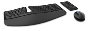 Microsoft Sculpt Ergonomic klawiatura Dołączona myszka Biuro RF Wireless QWERTY Czarny