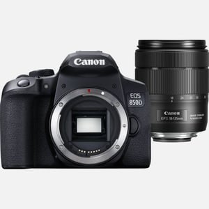 Canon EOS 850D DSLR Kit with 24.1 MP CMOS Sensor 6000 x 4000 px Black
