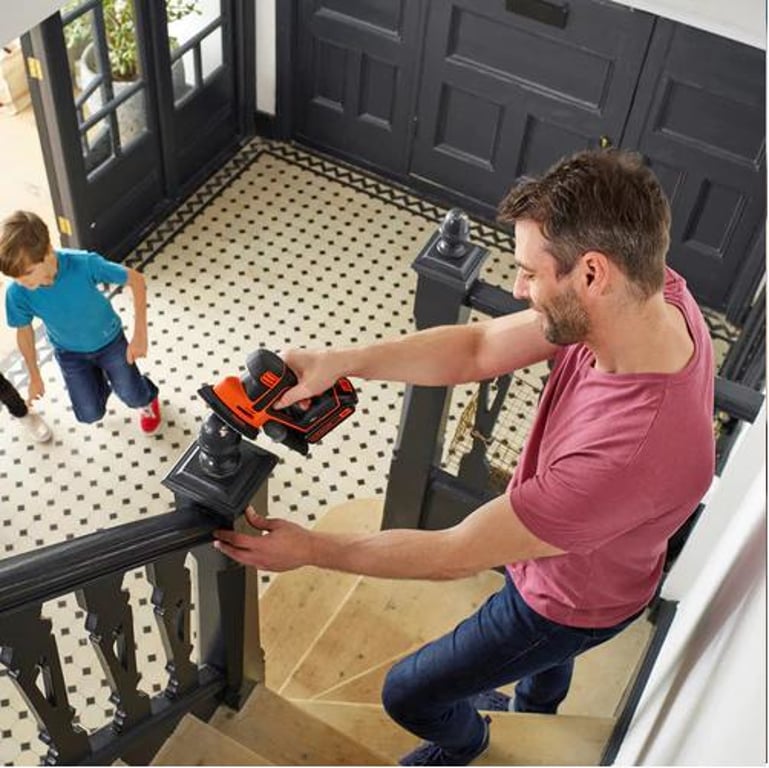 Black & Decker BDCDS18N Szlifierka trójkątna delta 12000 RPM Czarny, Pomarańczowy
