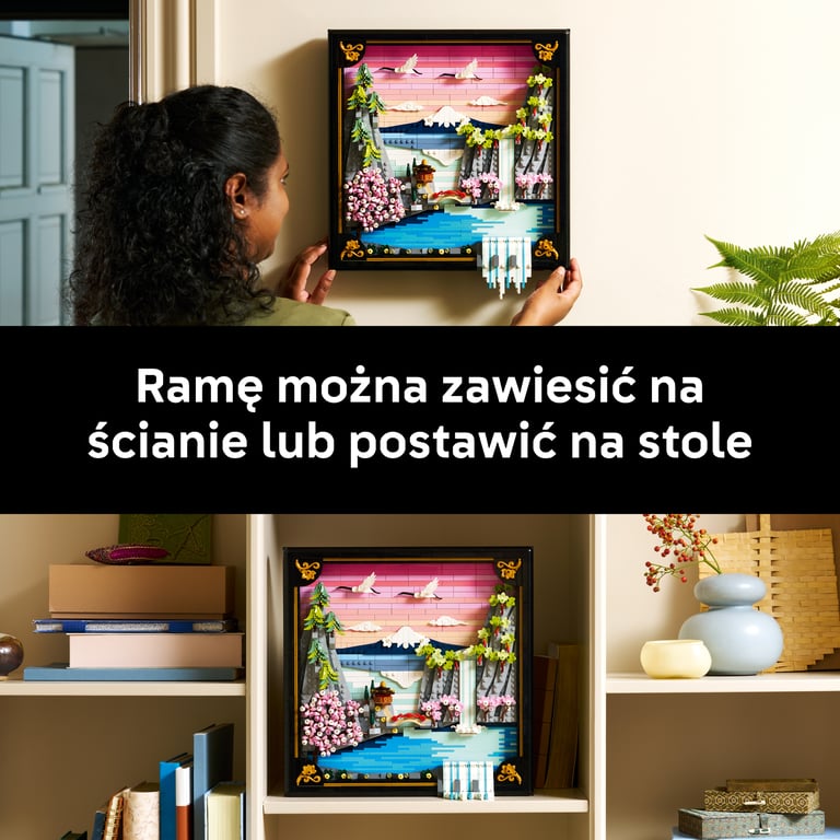 LEGO ART Japoński krajobraz z kwitnącą wiśnią