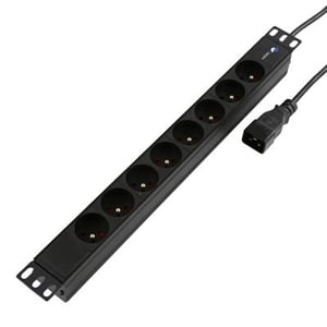LOGON TUPS055 rozdzielacz zasilania PDU 8 x gniazdo sieciowe Czarny