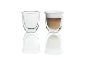 De’Longhi 5513214601 Coffee Glass, Clear, 2-Pack, 190 ml
