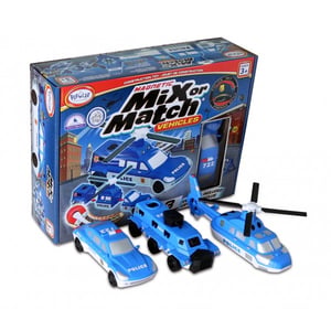 Beliebte Spielzeuge „Mix or Match“-Fahrzeuge „Polizei“