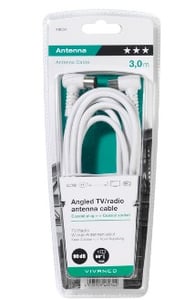 Vivanco 48034 Koaxialkabel 3 m Weiß