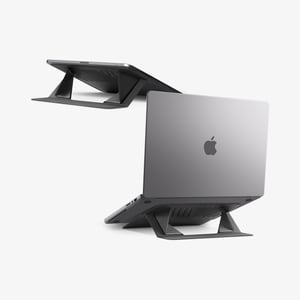 Spigen AMP11115 Laptop Stand, Notebook Stand, Black, 35.6 cm (14")