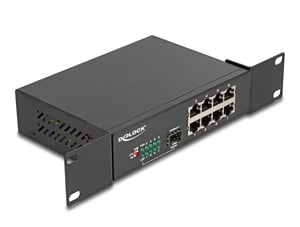 DeLOCK 10" 8-Port Gigabit Ethernet Switch + 1 SFP