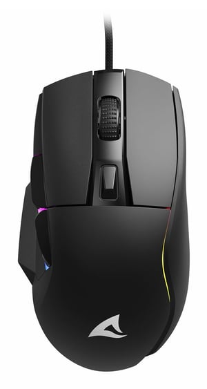 Sharkoon SGM35 myszka Uniwersalne Po prawej stronie USB Typu-A Optyczny 6400 DPI