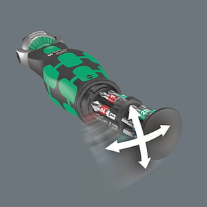 Wera 05004281001 klucz zapadkowy 18 szt. Czarny, Zielony