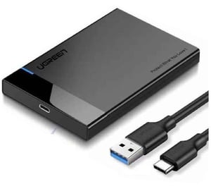 Ugreen 60735 Hard Drive Enclosure HDD/SSD Enclosure Black 2.5/3.5"