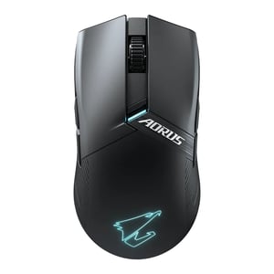 GIGABYTE AORUS M6 Gaming-Maus, beidhändig, USB Typ C, optisch, 26.000 DPI