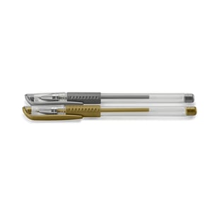 Hama Classic Gel Pen, Gold and Silver, 2-pack