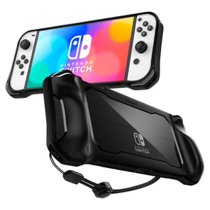 Spigen ACS04020 Case for Nintendo Handheld Game Consoles Polycarbonate (PC), Thermoplastic Polyurethane Elastomers (TPU) Black