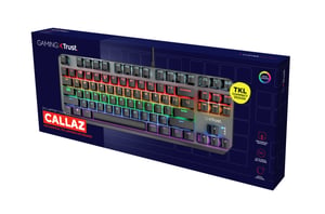 Trust GXT 834 Callaz klawiatura Gaming USB QWERTY Angielski Czarny