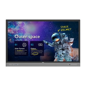BenQ RM6503 interaktiv skärm 165,1 cm (65") 3840 x 2160 px Pekskärm Svart, Grå